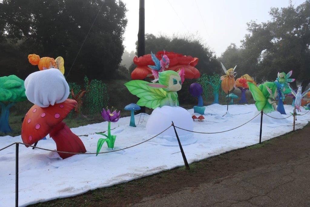 A group of colorful cartoon characters on a snowy road

Description automatically generated with medium confidence