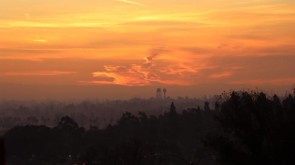A sunset over a city

Description automatically generated