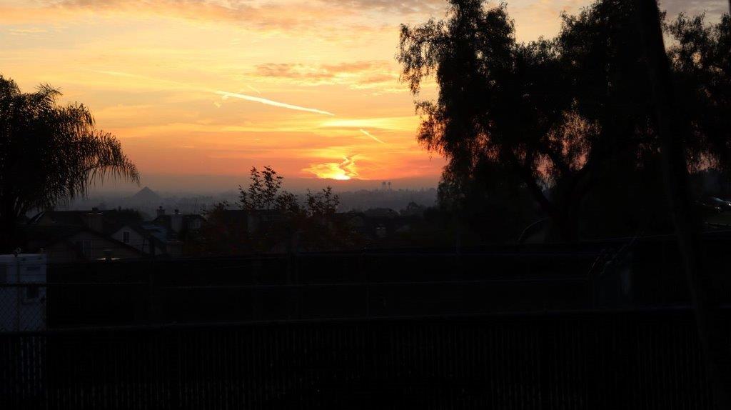 A sunset over a city

Description automatically generated