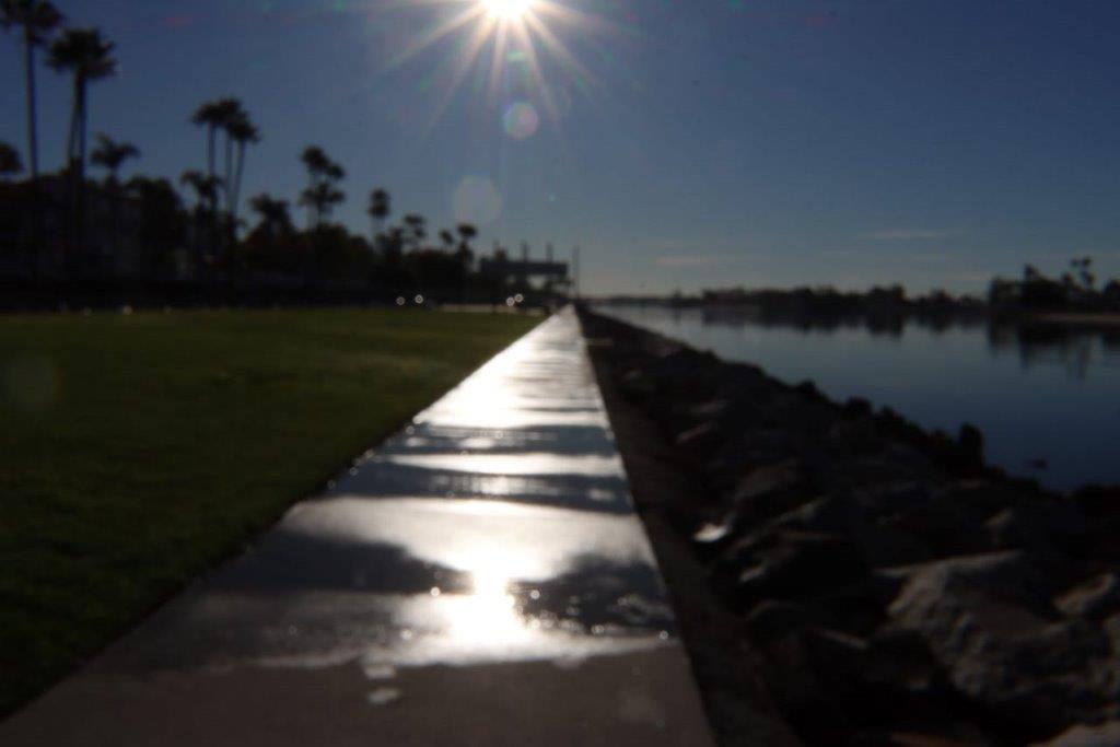 A long shot of a sidewalk

Description automatically generated