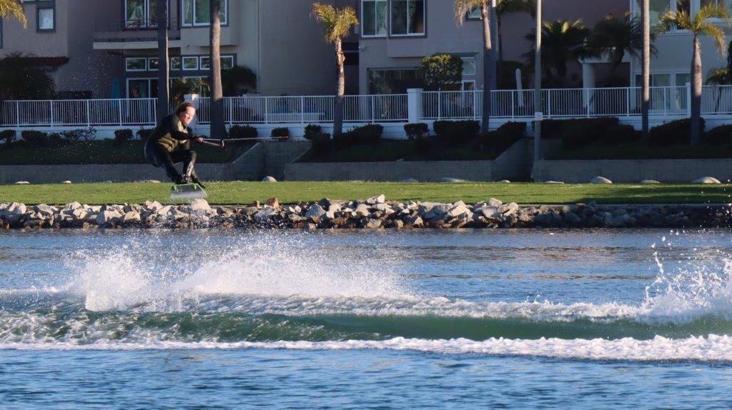 A person on a wakeboard

Description automatically generated