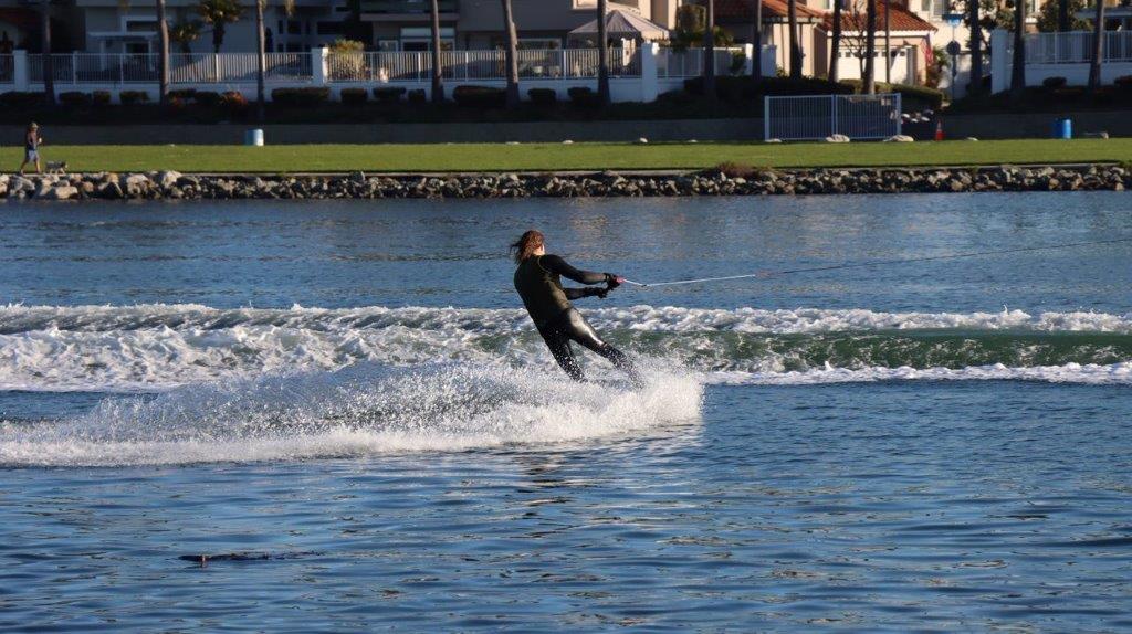 A person on a wakeboard

Description automatically generated