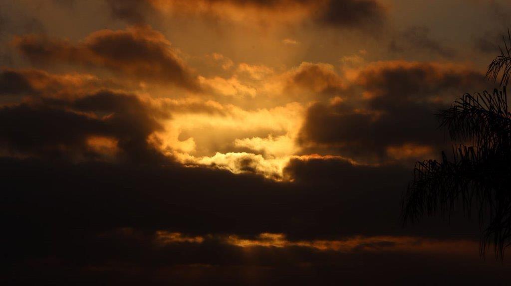 A sun shining through clouds

Description automatically generated