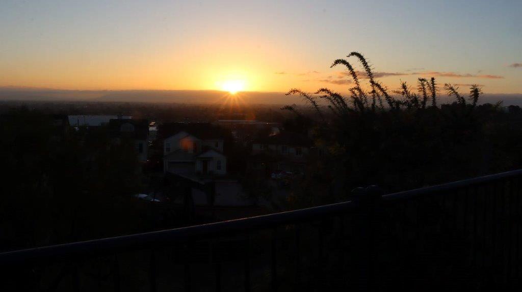 A sunset over a city

Description automatically generated