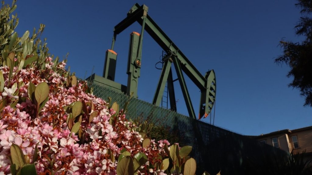 A green oil pump in front of a fence

AI-generated content may be incorrect.