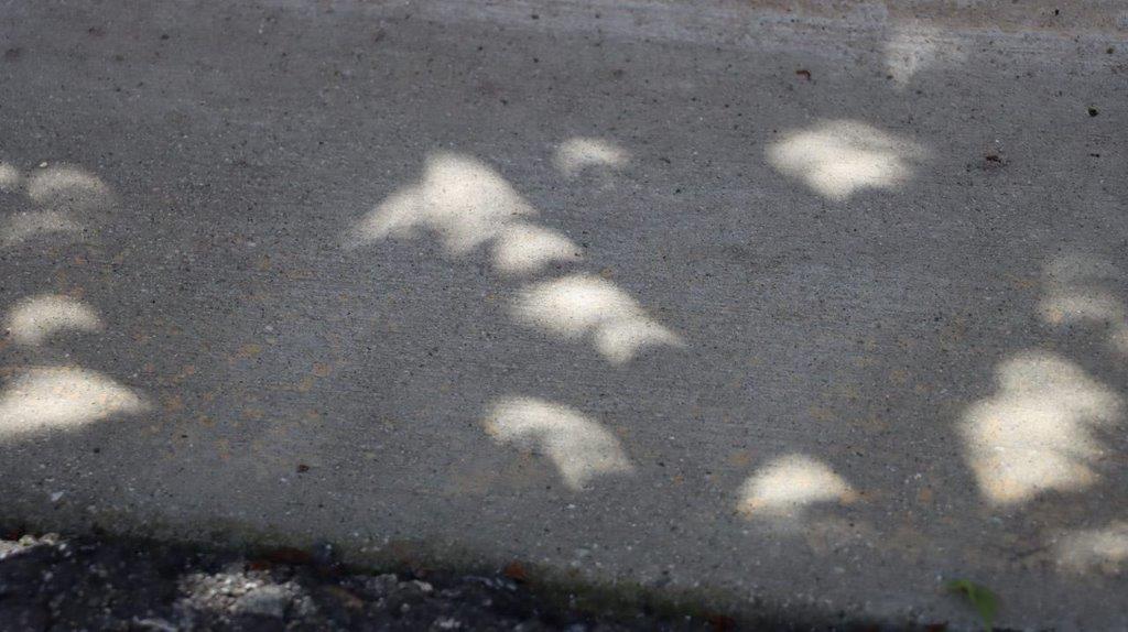 White spots on the pavement

Description automatically generated with medium confidence