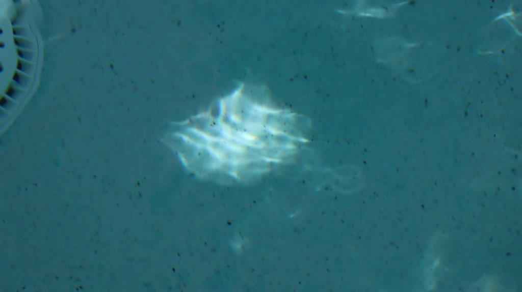 A light reflecting on the water

Description automatically generated