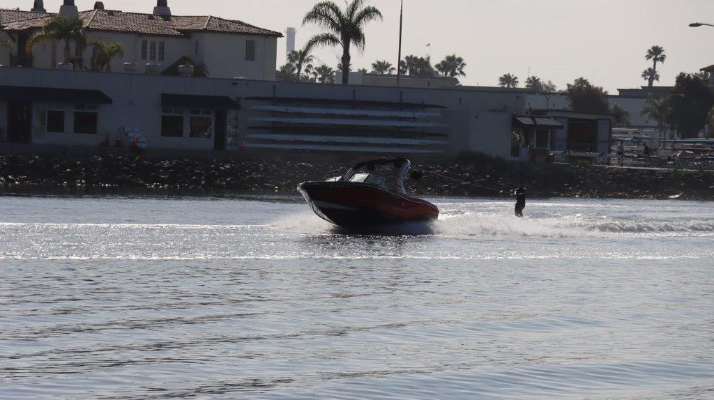 A speedboat on the water

Description automatically generated