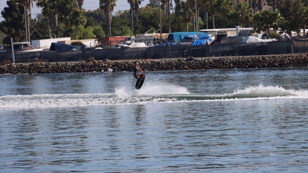 A person on a wakeboard

Description automatically generated